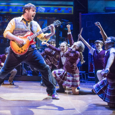 David Fynn and the West End cast of SCHOOL OF ROCK